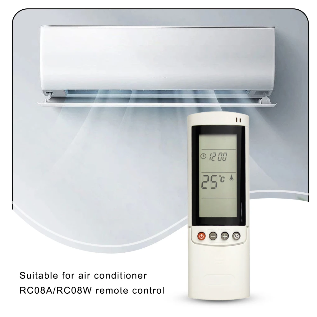 Пульт дистанционного управления для кондиционера, универсальная запасная часть, контрольное оборудование, замена английского контроллера A C для RC08A RC08W