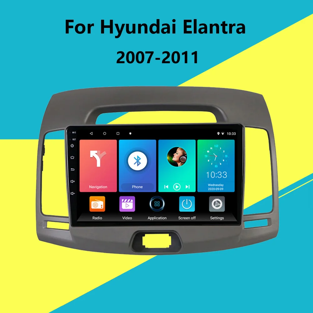 

9 inch Android 4G Carplay Car Radio Multimedia Video Player Navigation GPS WiFi 2 Din For Hyundai Elantra 2007-2011
