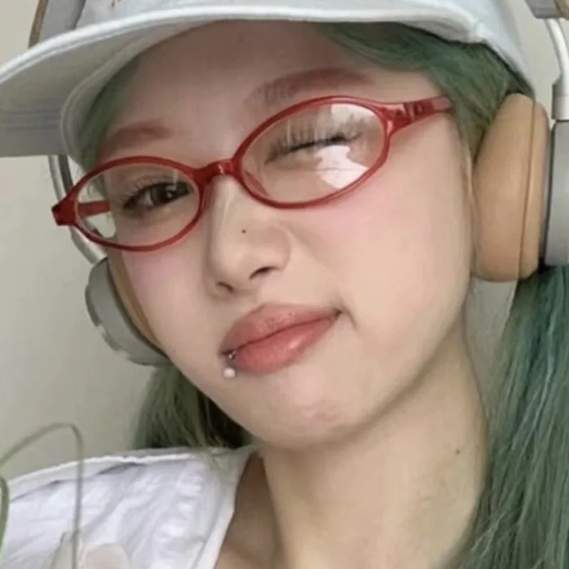 Овальная квадратная оправа для очков Y2K