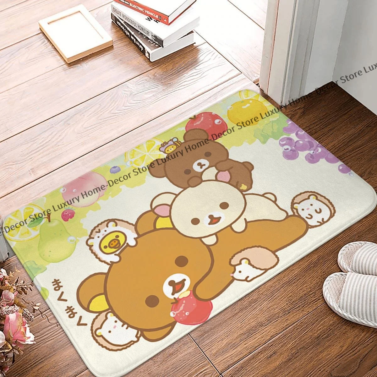 

Коврик Rilakkuma с медведем, нескользящий, для ванной, спальни