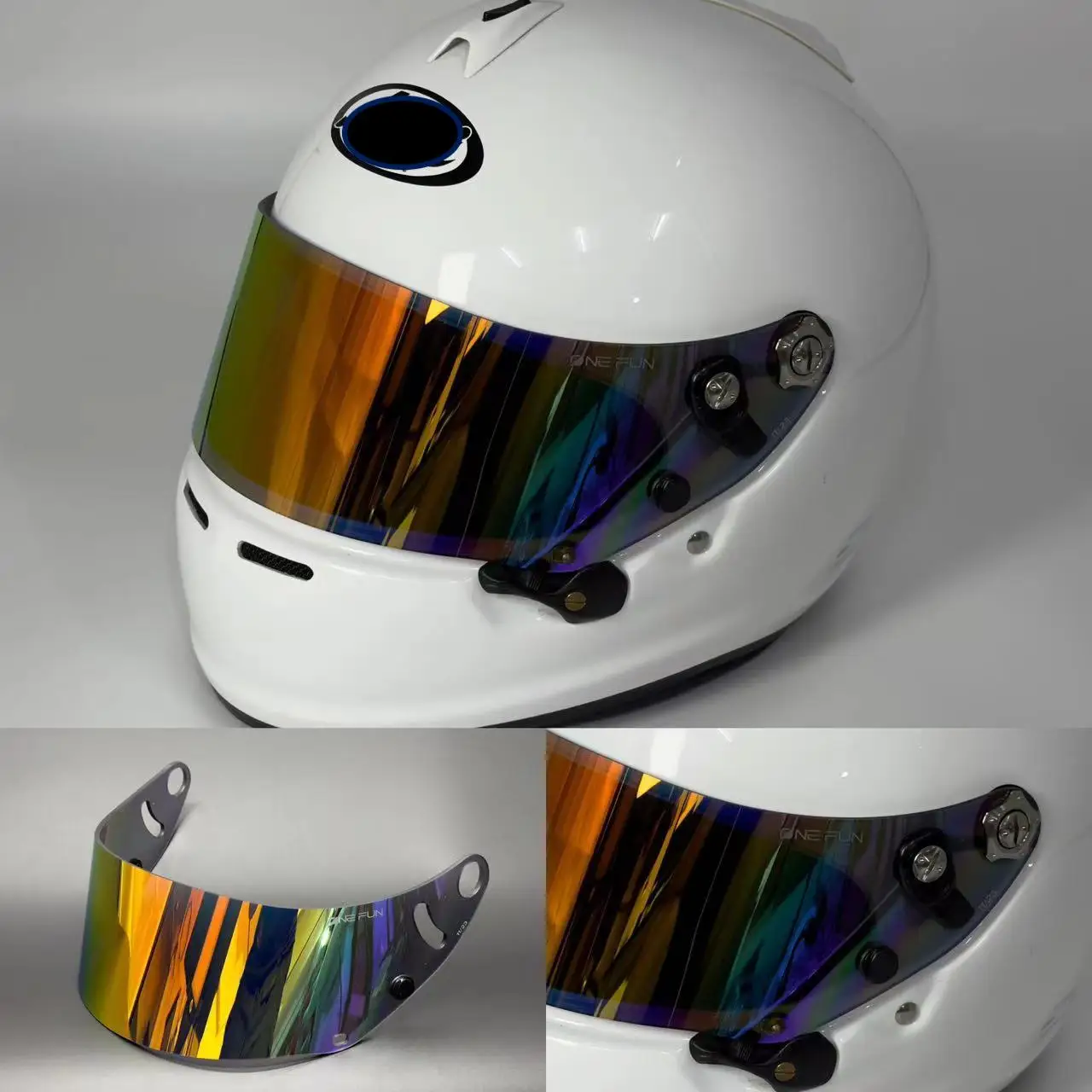 SK6 GP6 Козырек для шлема Arai GP-6 GP-6S GP-6RC SK-6 PEO SK6 Козырек для мотоциклетного шлема Покрытие серебристо-красного Сменные линзы