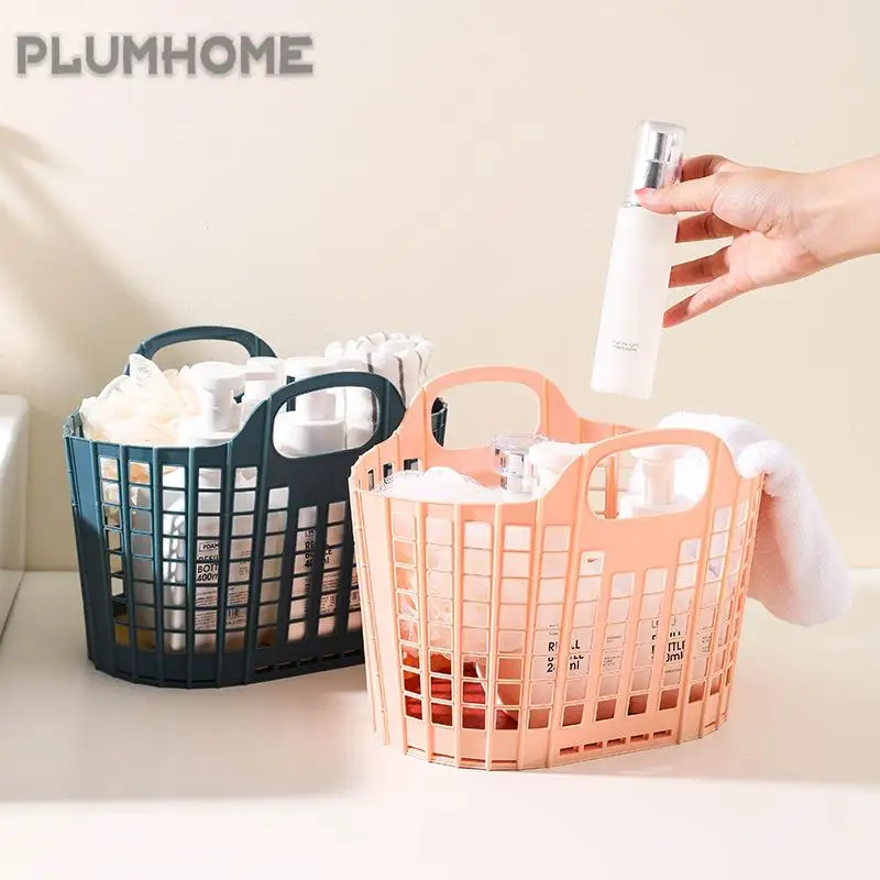 

Горячая Распродажа большая пластиковая корзина для еды, корзина для хранения в ванной комнате, можно разобрать, аксессуары для покупок дома...