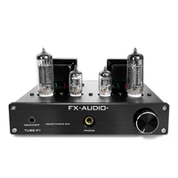 fx audio 6j1 6p1 phono amplifier hifi aux hybrid stereo tube amplifier for audiophile