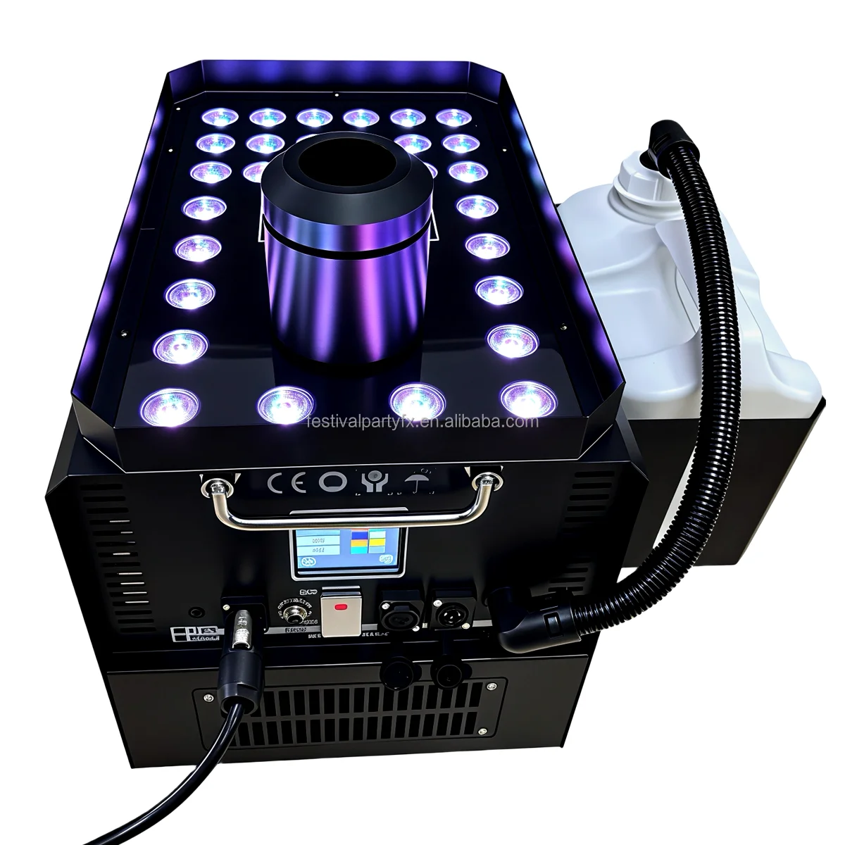 Фото Новая модель дым-машины Super Fog Jet 4000W с LED-подсветкой RGB для создания спецэффектов на сцене, для вечеринок, диджеев, ночных клубов и шоу №2