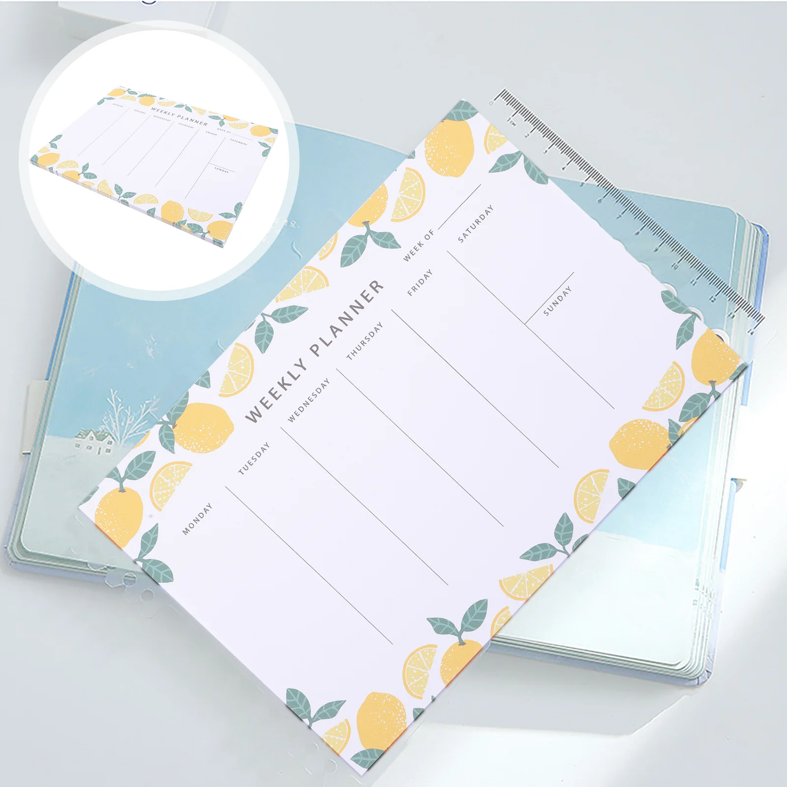 

Weekly Planner Planning Notepad Schedule Block Calendar Desk Paper To Do List Mini Notebook Monthly
