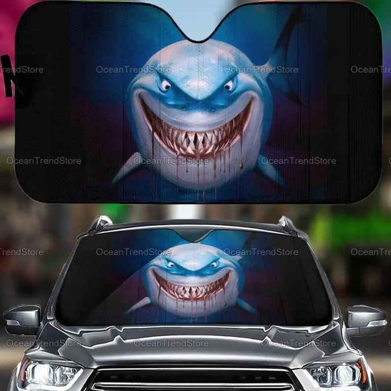 

Shark Car Sunshade, Funny Shark Sunshade, Shark Auto Sunshade, Car Accessory, Shark Car Decor, Father Gift, Mother Gift ZPT03210