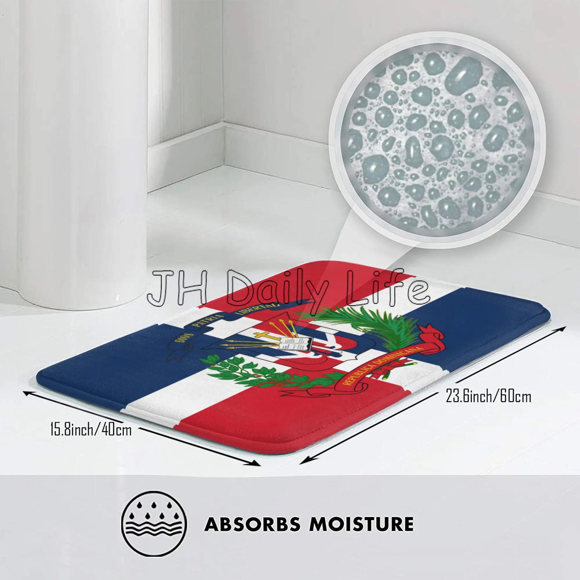 Флаг Доминиканской Республики Mats коврики для входной двери домашние пола не