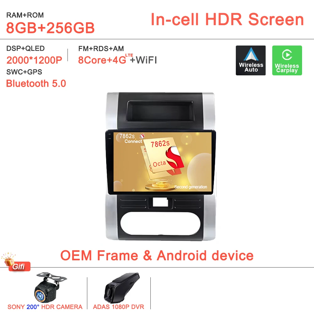 

2K Incell экран Android 14 для Nissan X - Trail X Trail 2 T31 2007 - 2015 Автомагнитола мультимедийный видеоплеер навигация No 2din