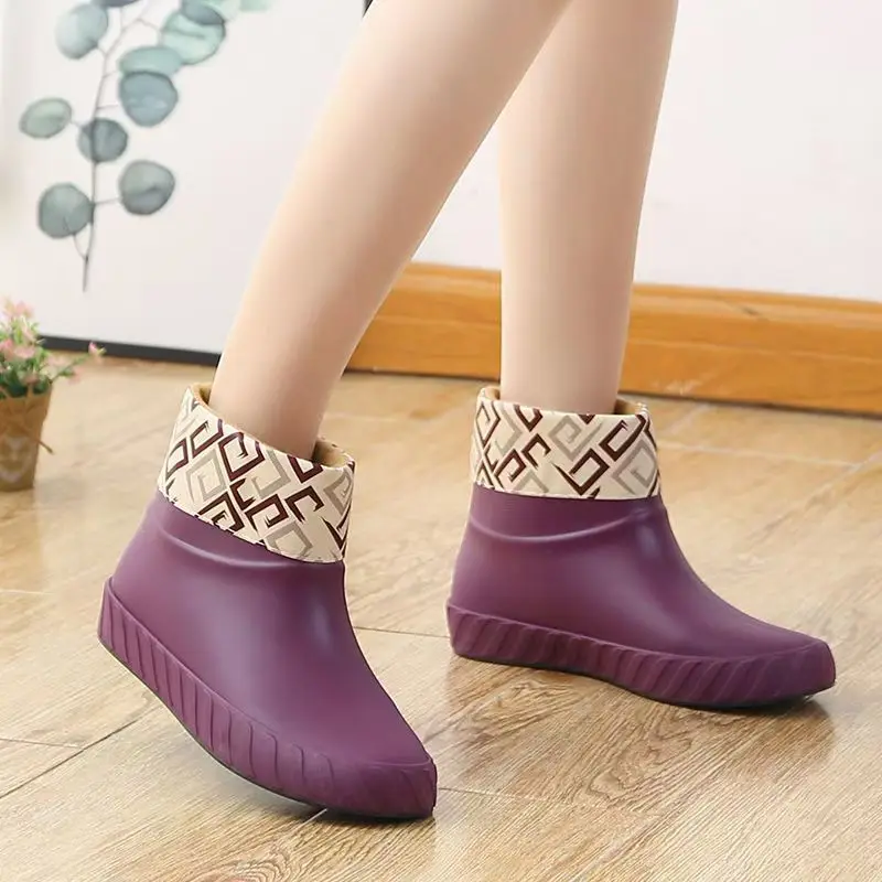 Женские непромокаемые туфли на мягкой подошве нескользящая плоская подошва
