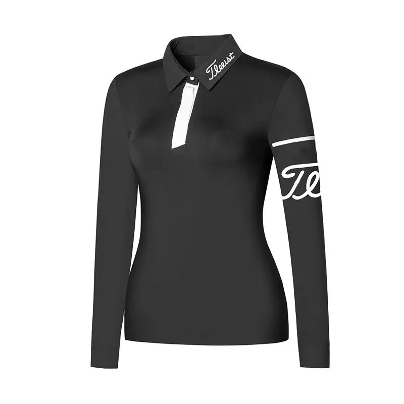Golf Clothing for Women Golf Ball Clothes Slim-fit Outdoor Sports Fashion Breathable Sweat-wicking Quick-drying Golf Shirts Top