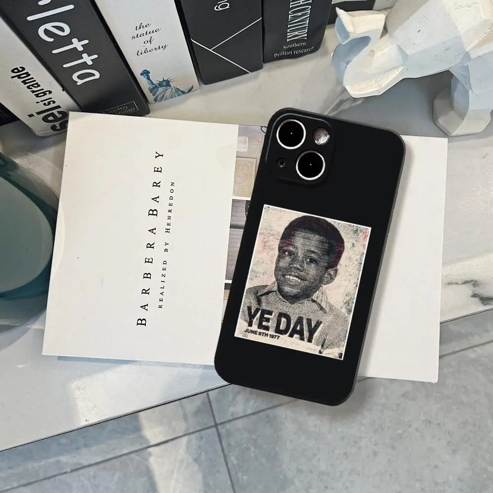 Фото Чехол для телефона Singer K-Kanye W-West D-Donda для iPhone 17 Air 16 15 14 Plus 13 12 11 Pro Max 16e, противоударный, прозрачный, HD, с прозрачной задней панелью №3