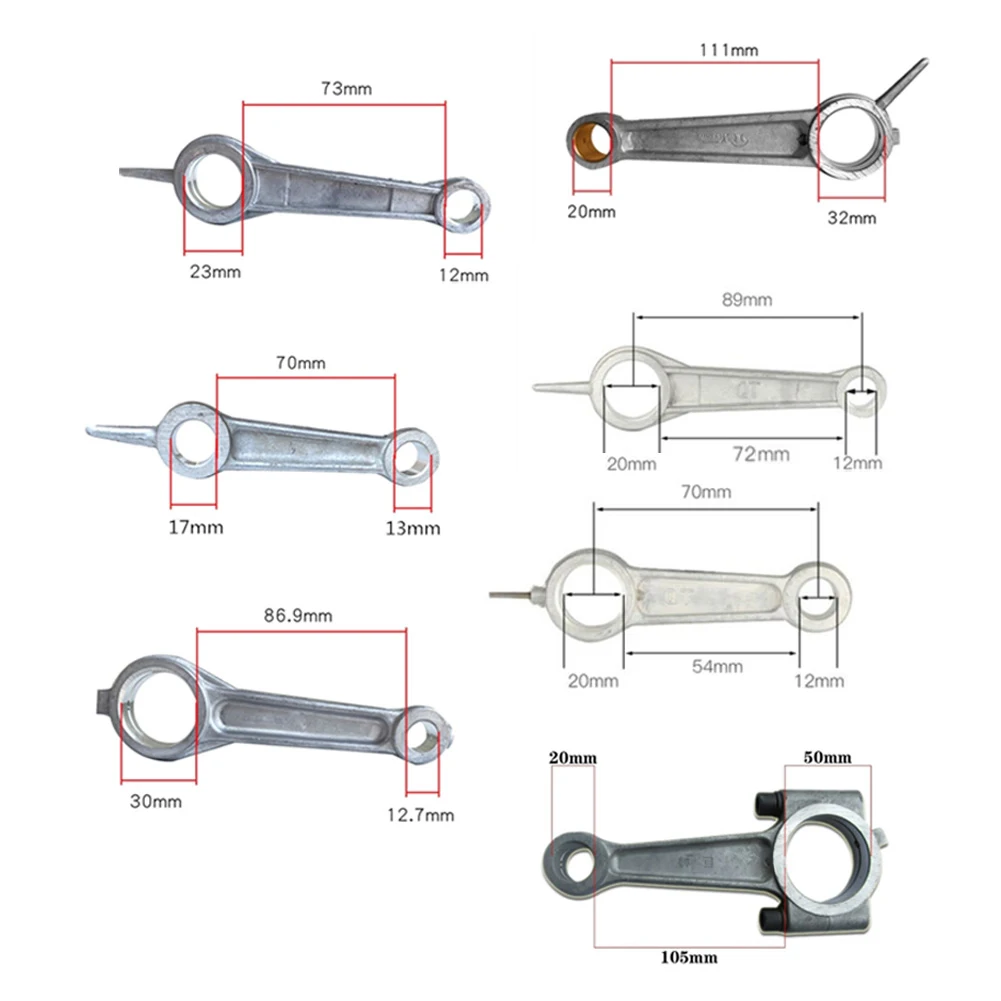 

1Pc Air Compressor Connecting Rod Silver Tone Aluminum Alloy For Air Compressor Air Tools Air Pump Aluminum Connecting Rod