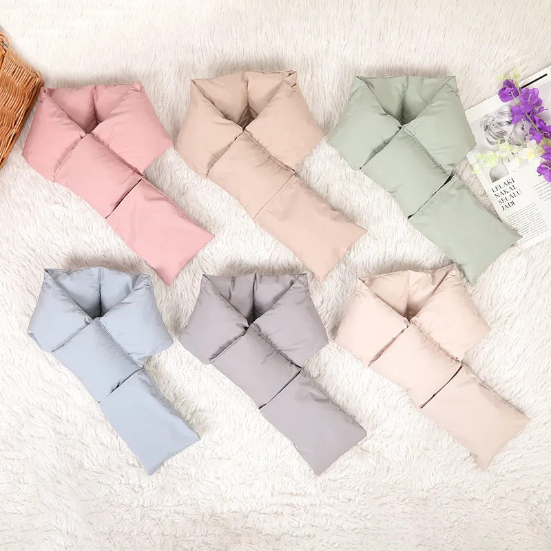 

Autumn and Winter 2022New Down Cotton Scarf Thickened Warmth Fashion Neckwear Cold proof Neck Protection Scarf for Men and Women