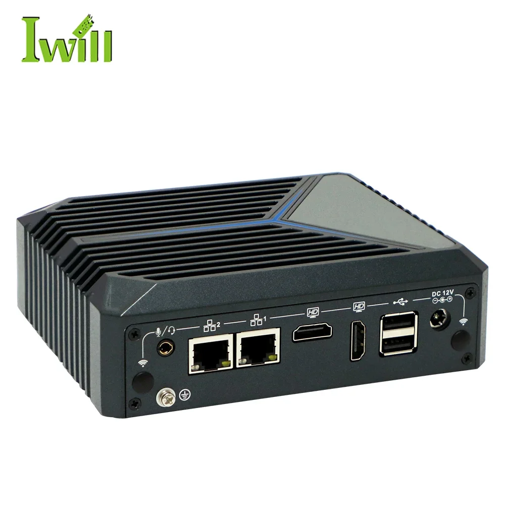 Новая тенденция In-tel Ce-leron J6412 Мини-ПК 2 Lan 12-го поколения 32 ГБ Ram Dd4 Barebone System с Wi-Fi или 4