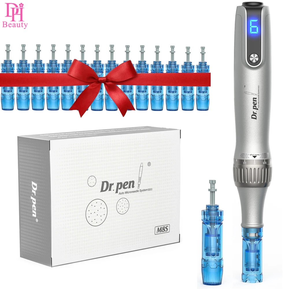 

Dr.Pen Ultima M8S Microneedling MTS Derma Pen Anti Backflow Microneedle Micro Needle With 18pcs Needles Skin Care Beauty Device