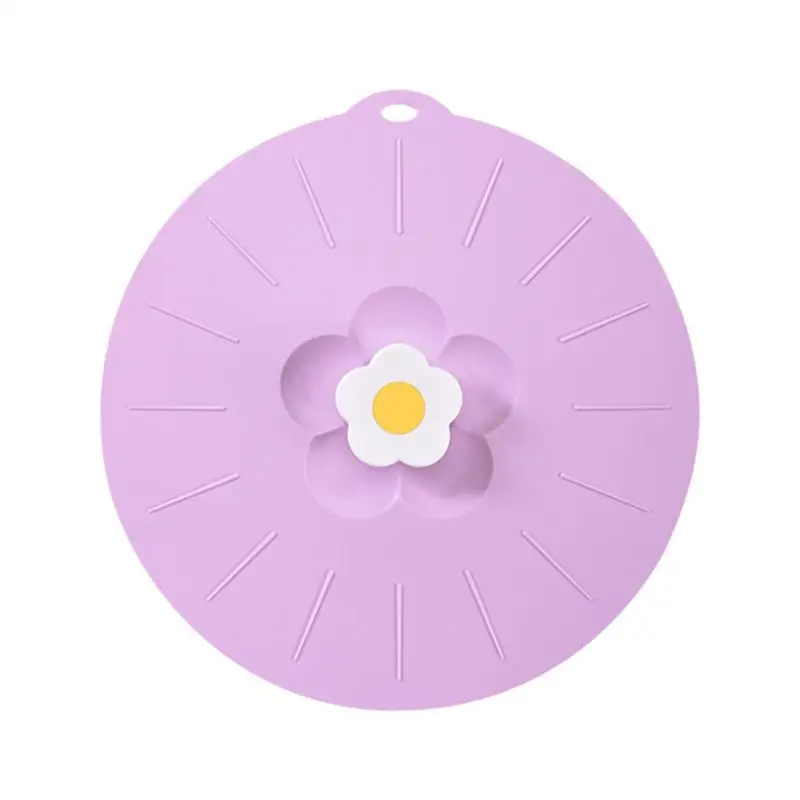 

Silicone Cup Cover Silicone Cup Food Cover Reusable Microwave Covers Food Storage Cover With Flower Design Microwave Splatter