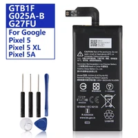 original replacement battery for google pixel5 xl pixel5xl g025a b google pixel5 pixel 5 5a gtb1f g27fu genuine phone battery