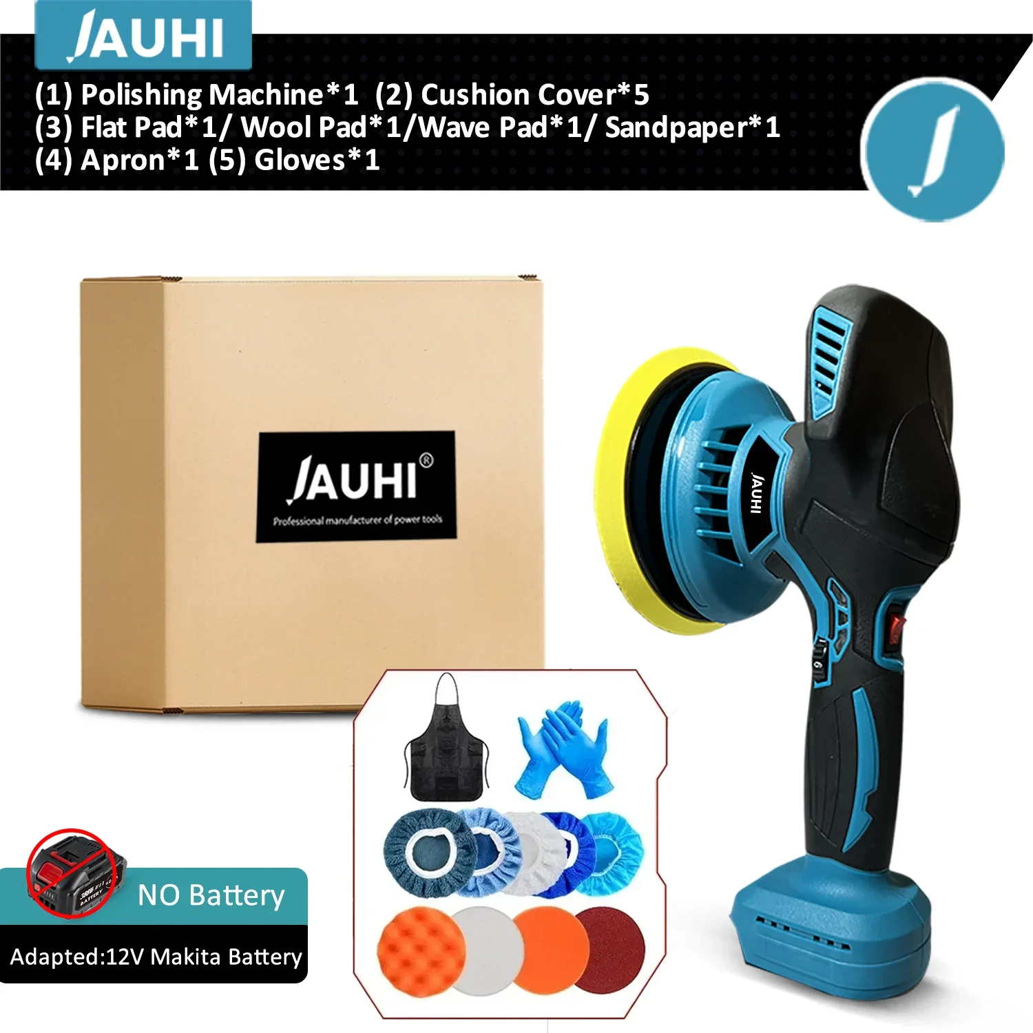 

Беспроводной полировальный инструмент JAUHI для Makita 18в