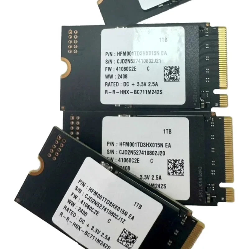 Новый твердотельный накопитель BC711 1 ТБ M.2 NVMe 2242 PCIe 4.0x4 для ноутбука Surface 3 Steam Deck