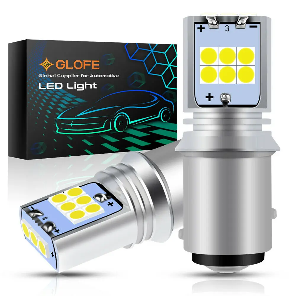 

Glofe 1157 Super Bright White Led Reverse Light Daytime Running Drl Lamp Bulbs