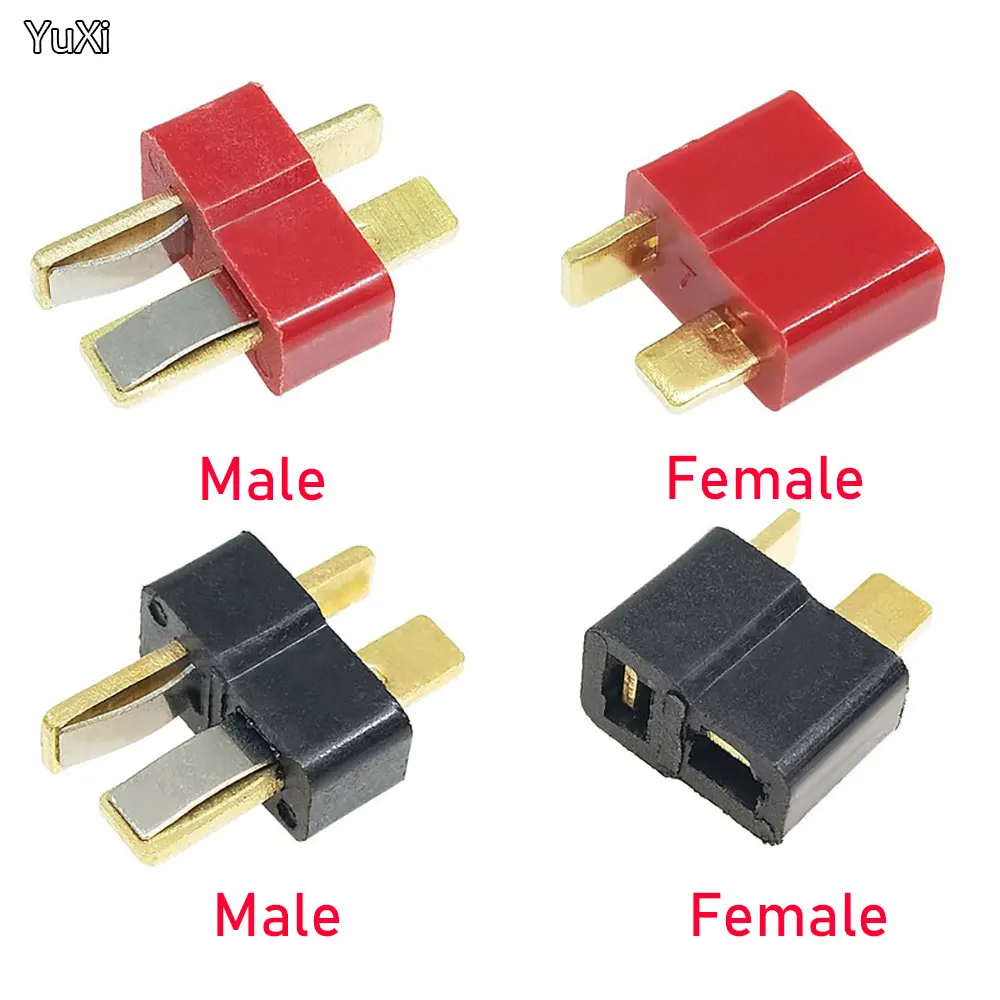 

YUXI T Plug Male Female Connector ESC RC Lipo Battery Helicopter For Deans T Type Male Female Adapter Connector