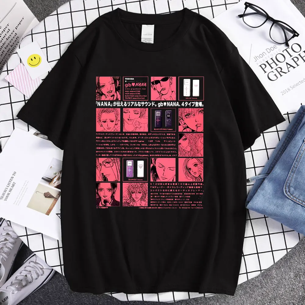 

Футболка Мужская/женская летняя хлопковая трапециевидная с черными камнями