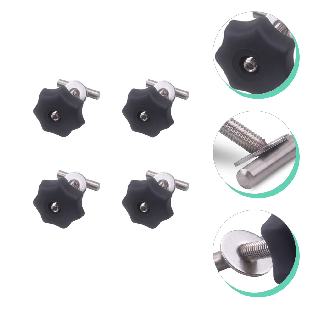

1 Set Bolts Sturdy Professional Durable Star Threaded T-Bolts Car Rail Fixtures T-Track Bolts Rail Fixing Screws