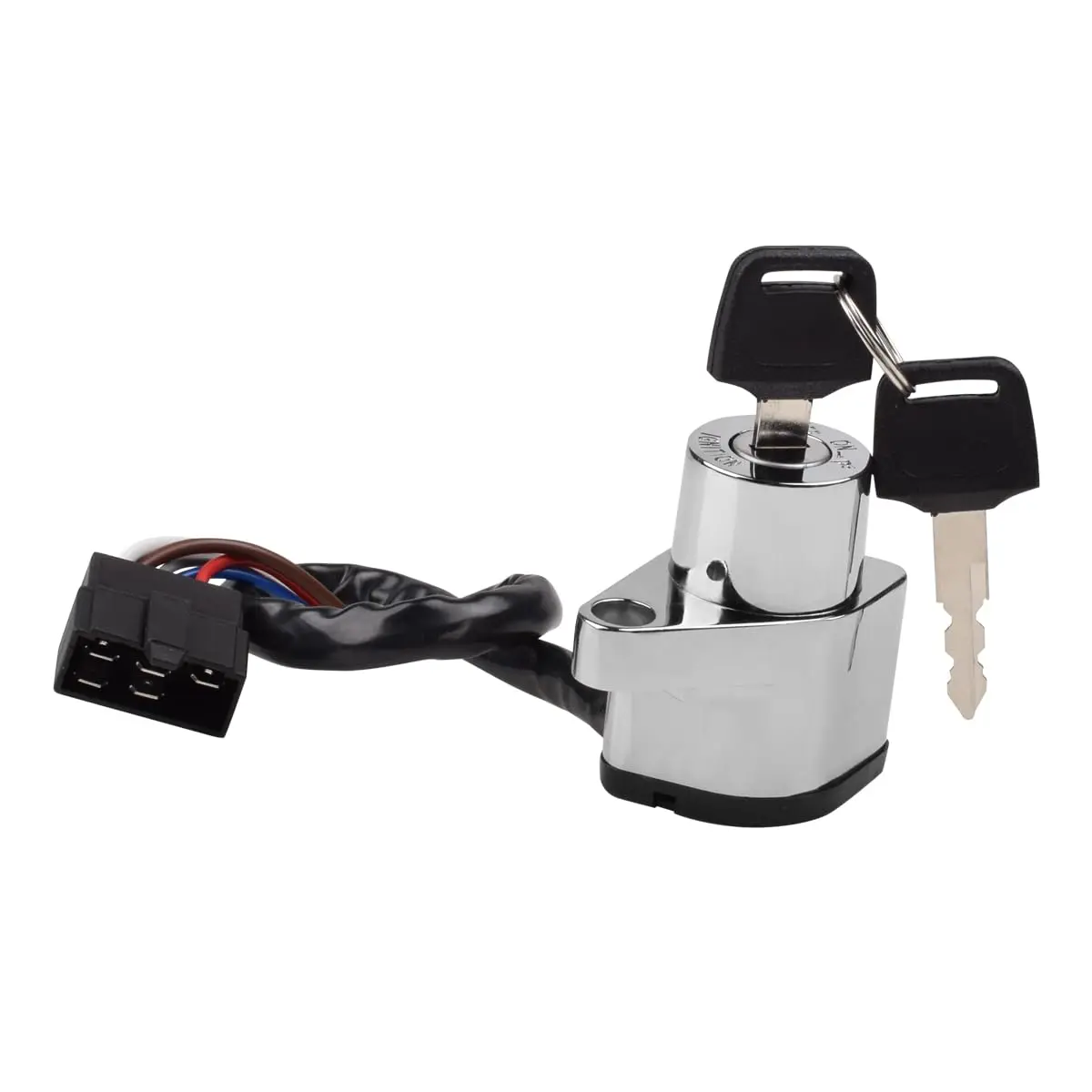 Фото Совместим с мотоциклом Kawasaki Vulcan 800 VN800 Classic Drifter 1995-2006, комплект зажигания с 2 ключами, хромированный. №2