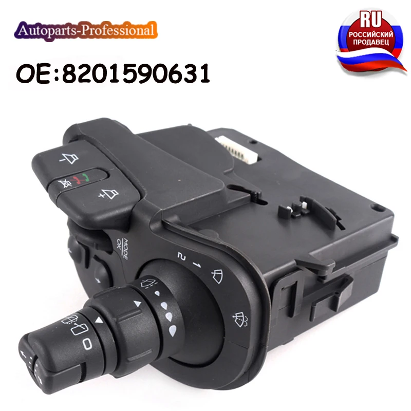

Car For RENAULT CLIO III MODUS KANGOO Car Radio & Wipers Steering Column Combination Switch 8201590631 7701068113