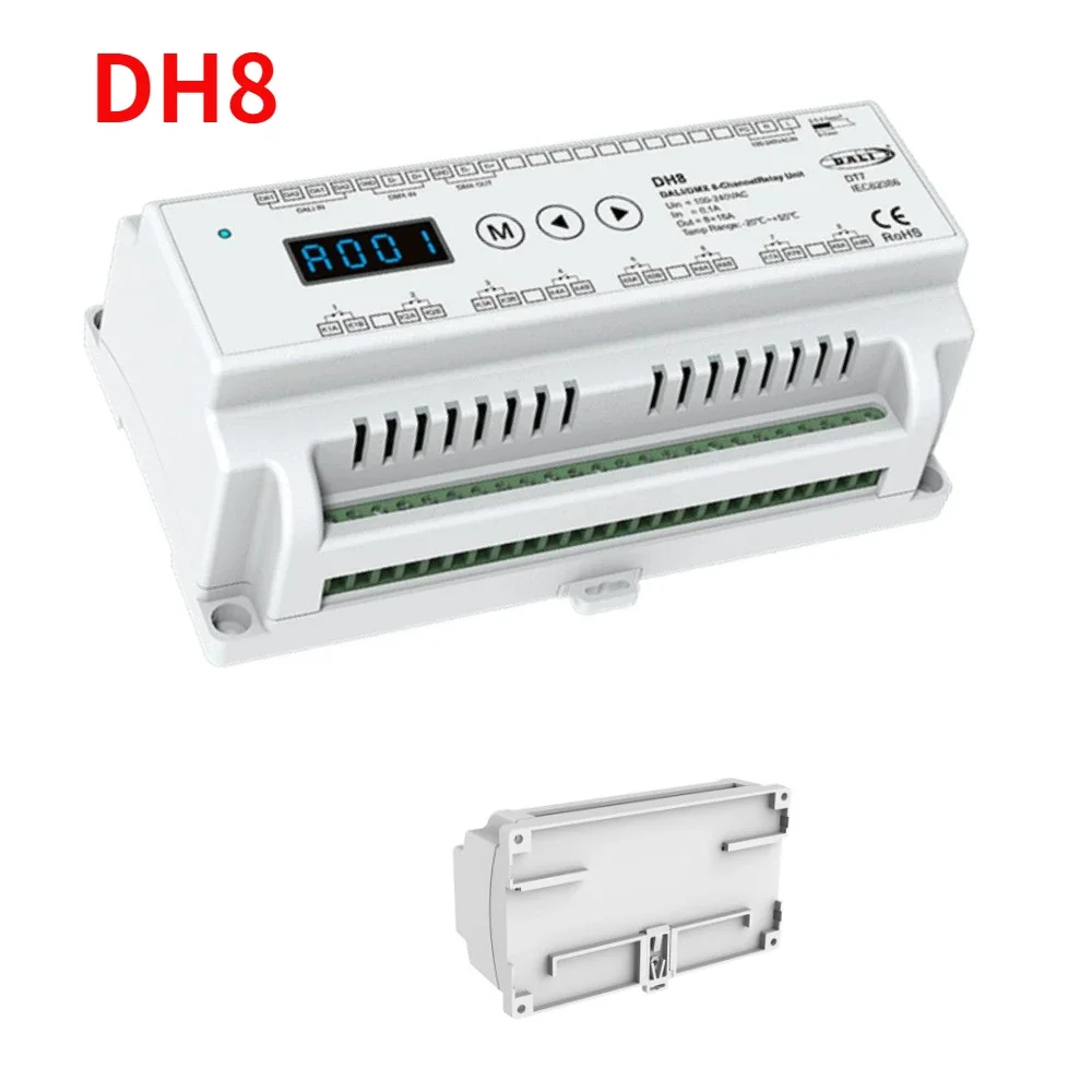 

СAGE LU MEI DH8(DT7) 8-канальный релейный контроллер DALI / DMX RDM
