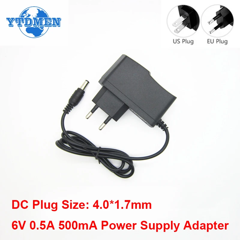 

Universal Adapter 6V 0.5A 500mA AC DC Adapter Power Supply Charger EU US Plug Adaptador For Omron Blood Pressure Monitor M2 M3