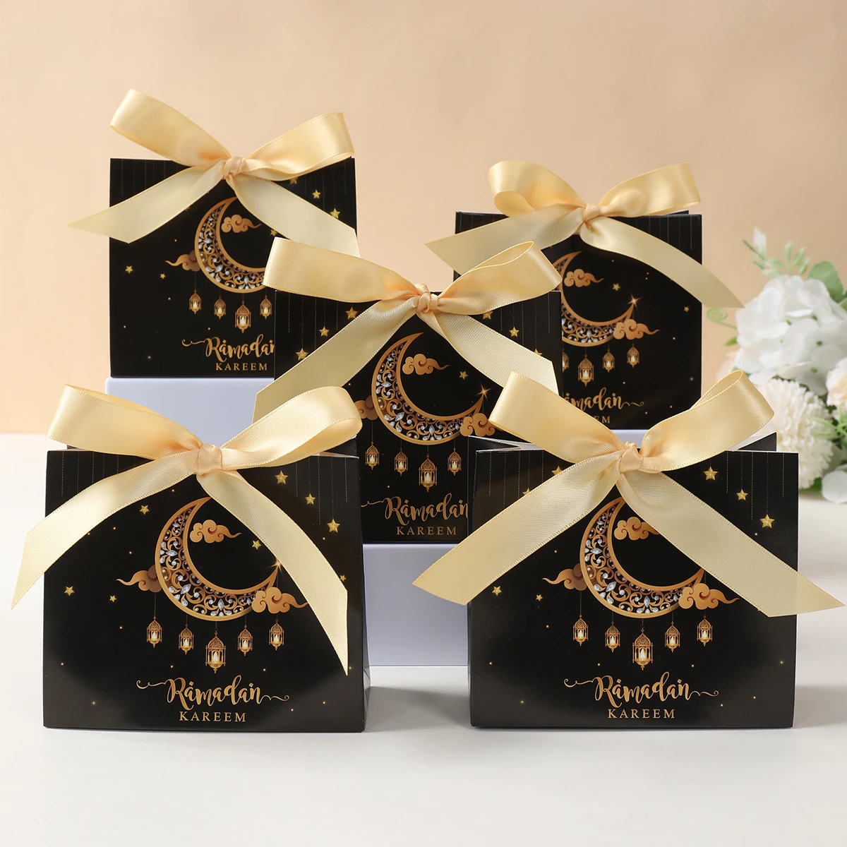 Ид Мубарак Луна Фонарь Подарочная Коробка Рамадан Карим Украшения для дома 2025
