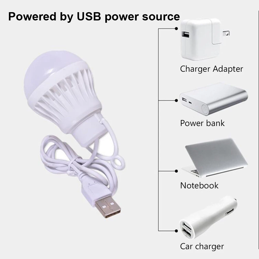 

USB-светильник светодиодный портативный, 3/5/7 Вт, 5 В