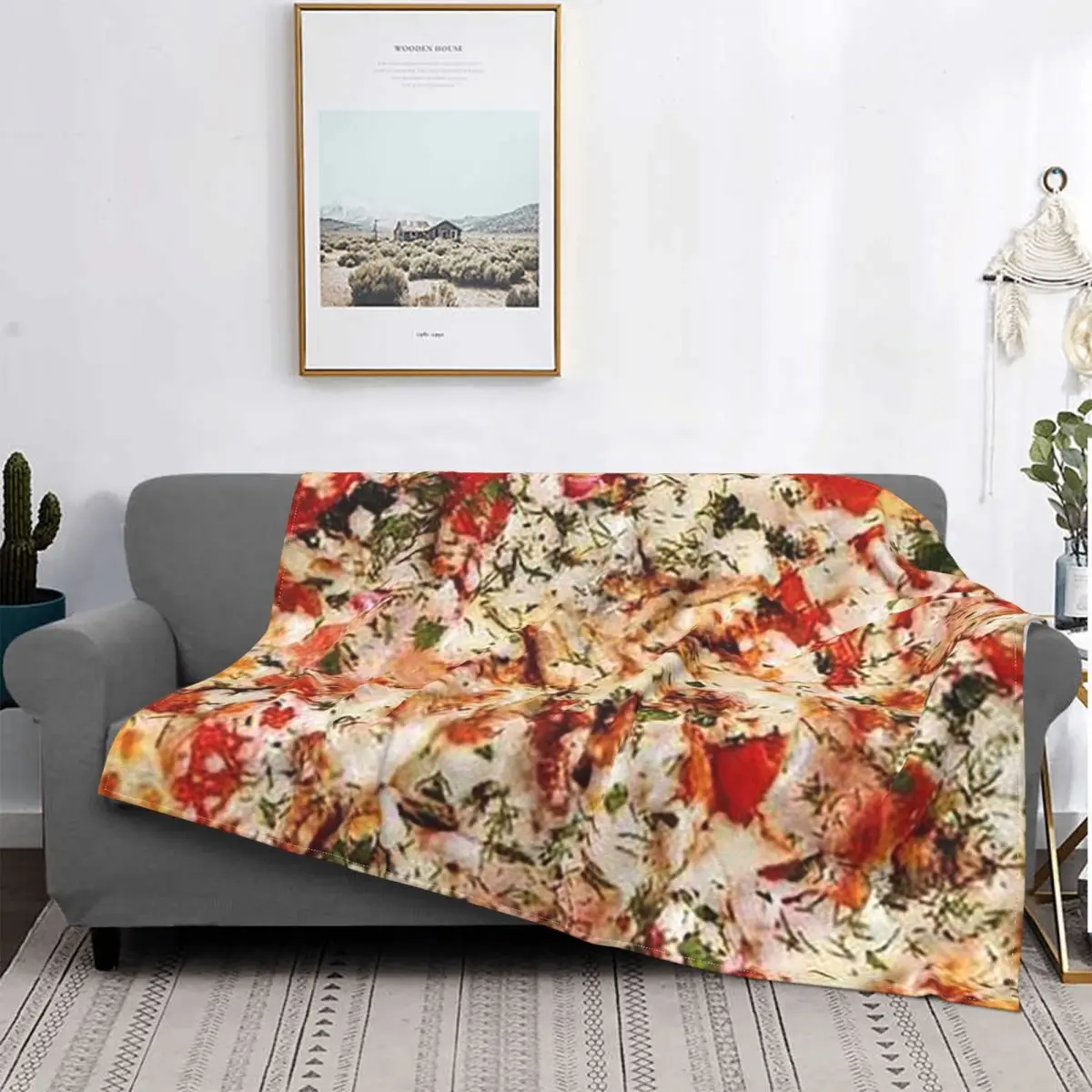 3D печать пиццы искусственный текстиль Декор многофункциональное супер мягкое