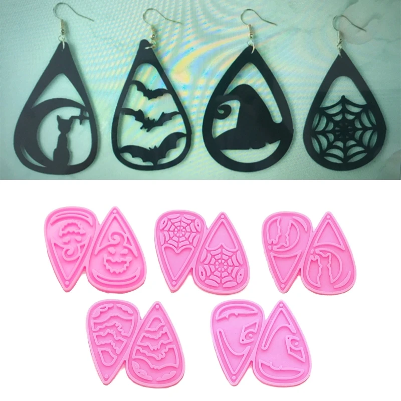 

N58F Witch Hat Ornament Mold Small Silicone Pendant Mold Earring Jewelry Epoxy Resin Casting Jewelry Making Diy Crafts