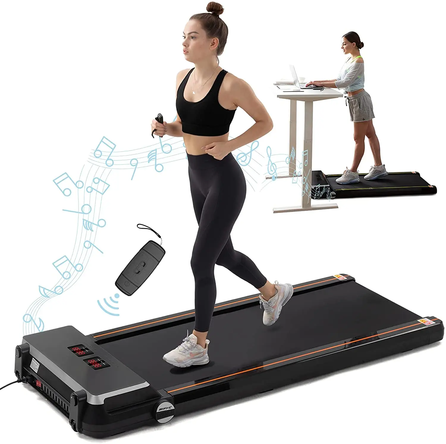 

Ready To Ship USA Warehouse In Stock Popular Under Desk Home Use Running Machine Electric Portable Motorized Treadmill