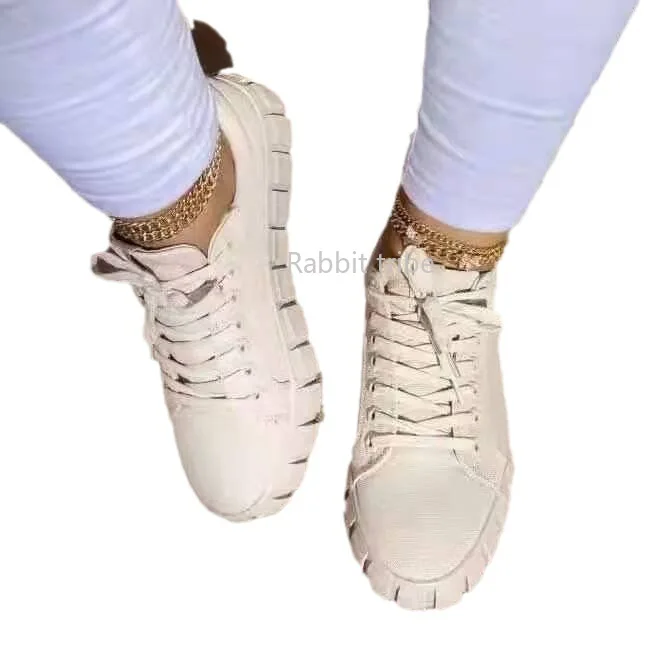 Новинка 2024 большая женская обувь на толстой подошве цветная Lefu спортивная