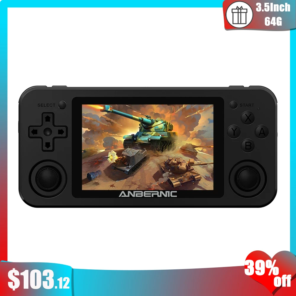 

3.5 Inch Retro Video Game Console Protable Mini Handheld Gaming Consoles 64G Built-In 2000+ Games with Tetris Gifts for Boys