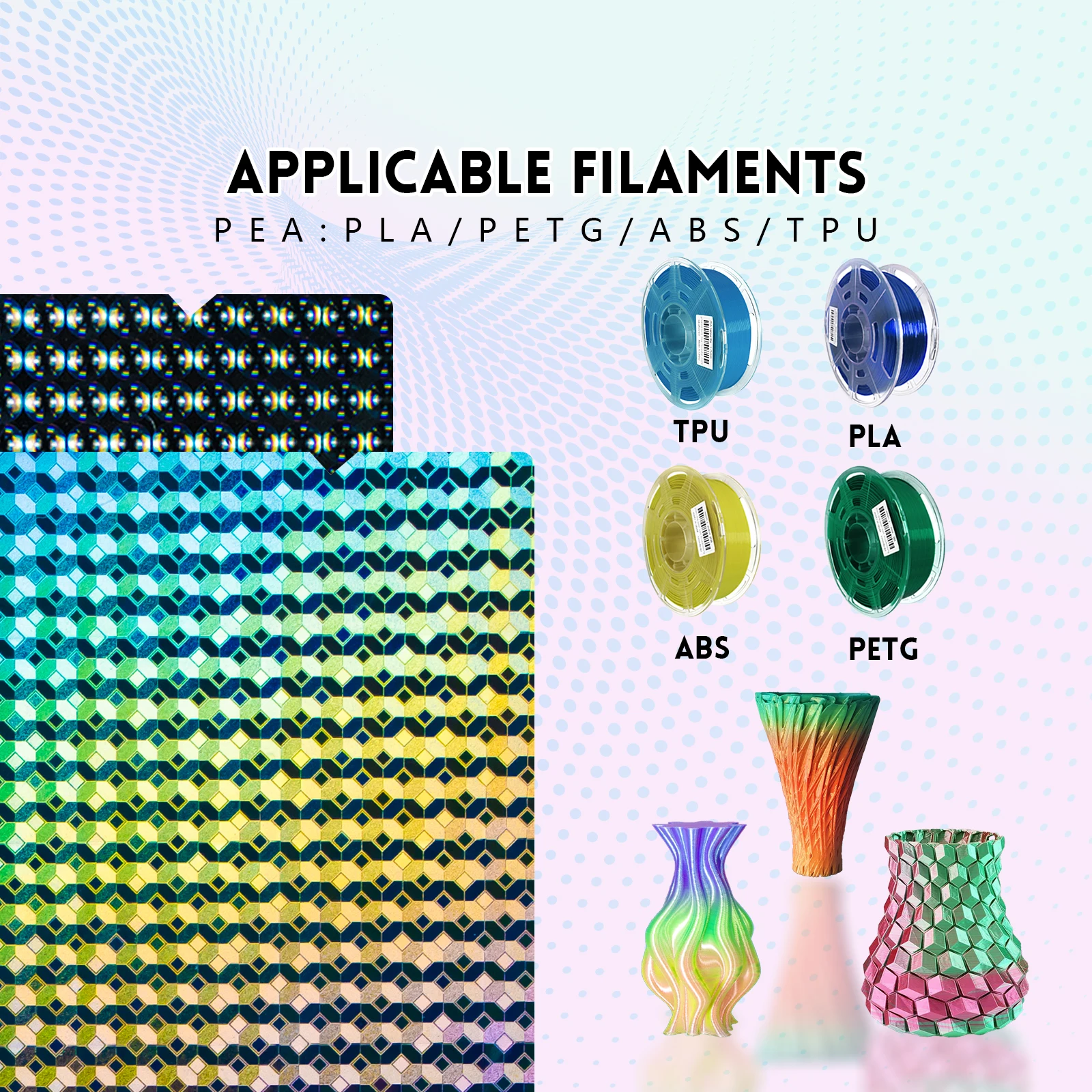 Встроенная пластина для Creality Ender-3 S1/K1 Max 235x235 мм 310x315 PEI PEO PET