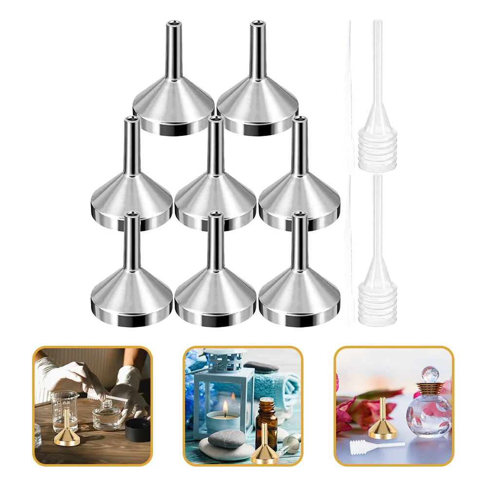 

Small Metal Funnel Bottle Mini Funnels Filling Bottles Transferring Liquids Tiny Perfume Dispense Tool Capsule fillling