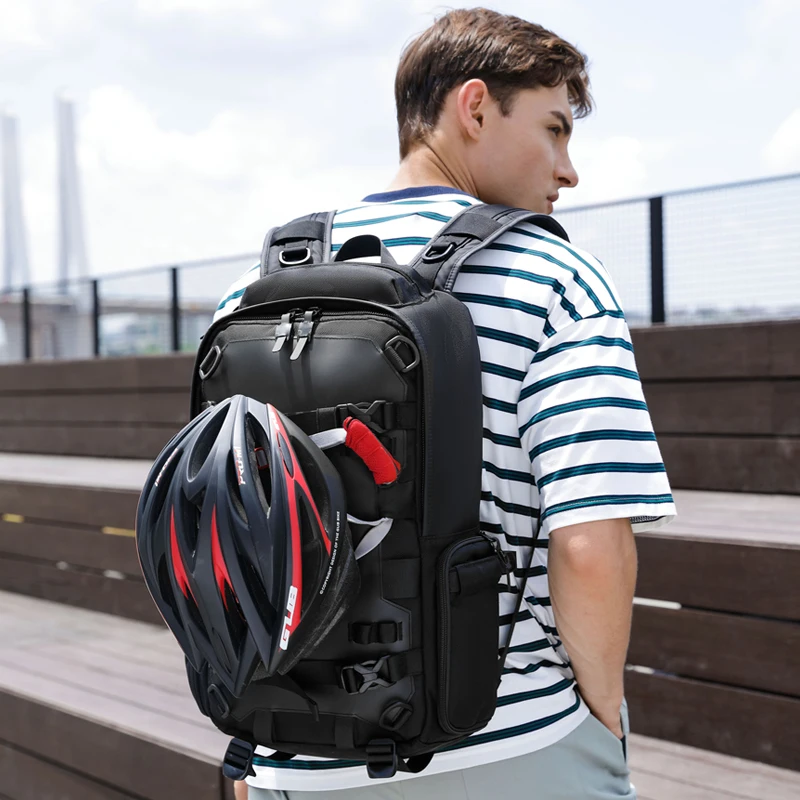 

Мужской рюкзак для занятий спортом на открытом воздухе, водонепроницаемый мотоциклетный рюкзак, многофункциональный деловой дорожный вместительный рюкзак для ноутбука, Новинка