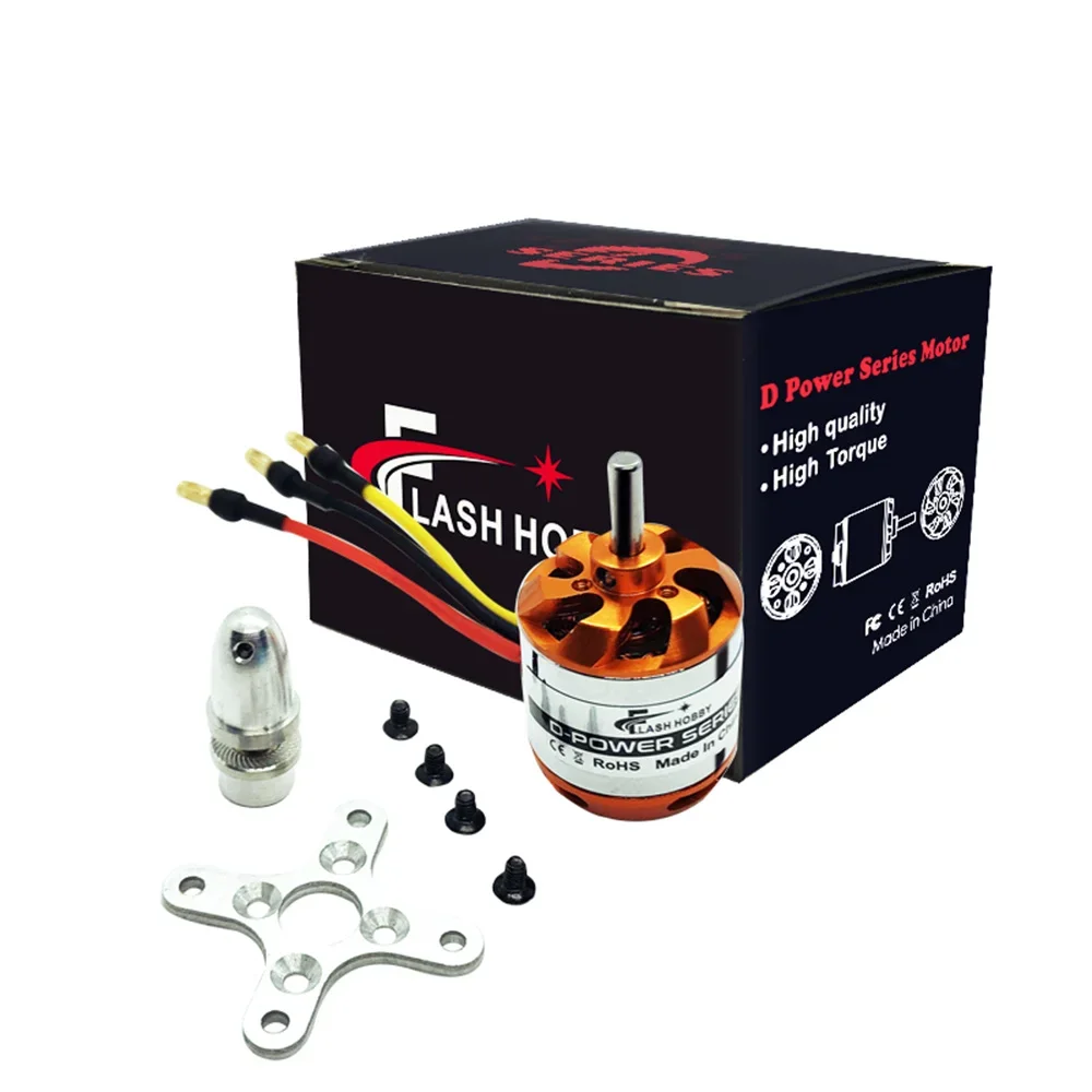 

1/2/4 шт. вспышка D2836 750KV 880KV 1120KV 1500KV 2-4S серии D с внешним бесщеточным Мотором для RC FPV гоночного дрона квадрокоптера