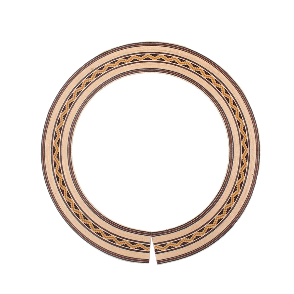 

Guitar Hole Sound Soundhole Sticker Inlay Decal Rosette Decals Wood Circle Acoustic Ukulele Stickers Wooden Accessories Diy