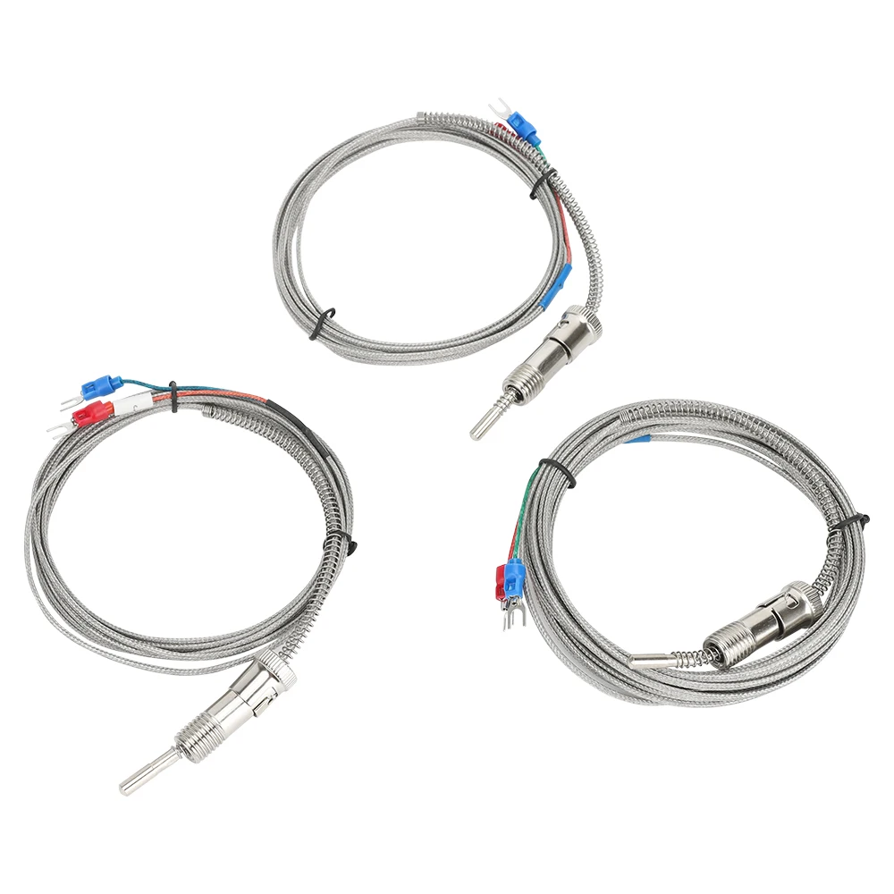 

M12 *1.5 thread spring 0-800℃ K J type thermocouple industry temperature sensor Stainless Steel thermocouple type k 1M 2M 3M