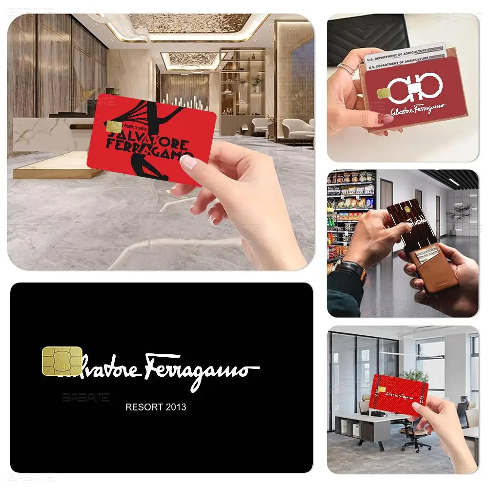 Фото Наклейка-пленка S-Salvatore F-Ferragamo с аниме-дизайном для кредитных, дебетовых, банковских и проездных карт №1