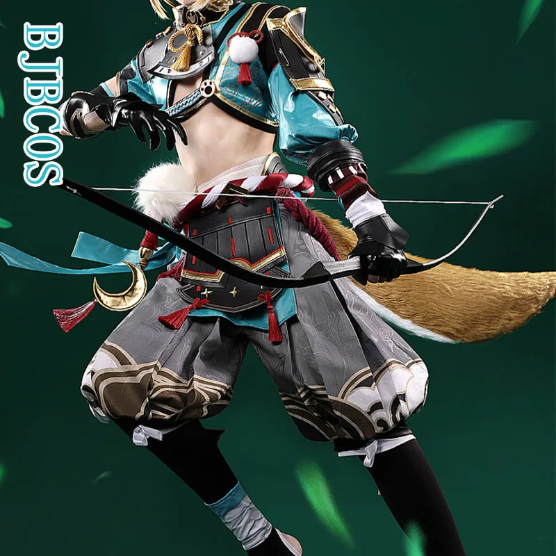 

Game Genshin Impact Gorou Geo Bow Game Suit Battle Gorgeous Uniform Party Dress Cosplay Costume Halloween Men