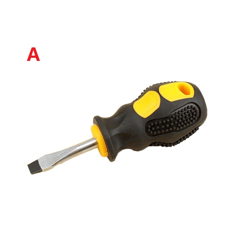 

45# Steel Mini Screwdriver Small Hand Tool Slotted Cross Screwdriver Bit Double-Use Telescopic Hand Tool For Workshop Furniture
