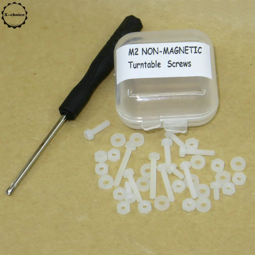 Thorens NON- Magnetic Nylon ULM Turntable Headshell Mounting Screw Set M2 4mm-15mm | Electric Instrument Parts & Accessories