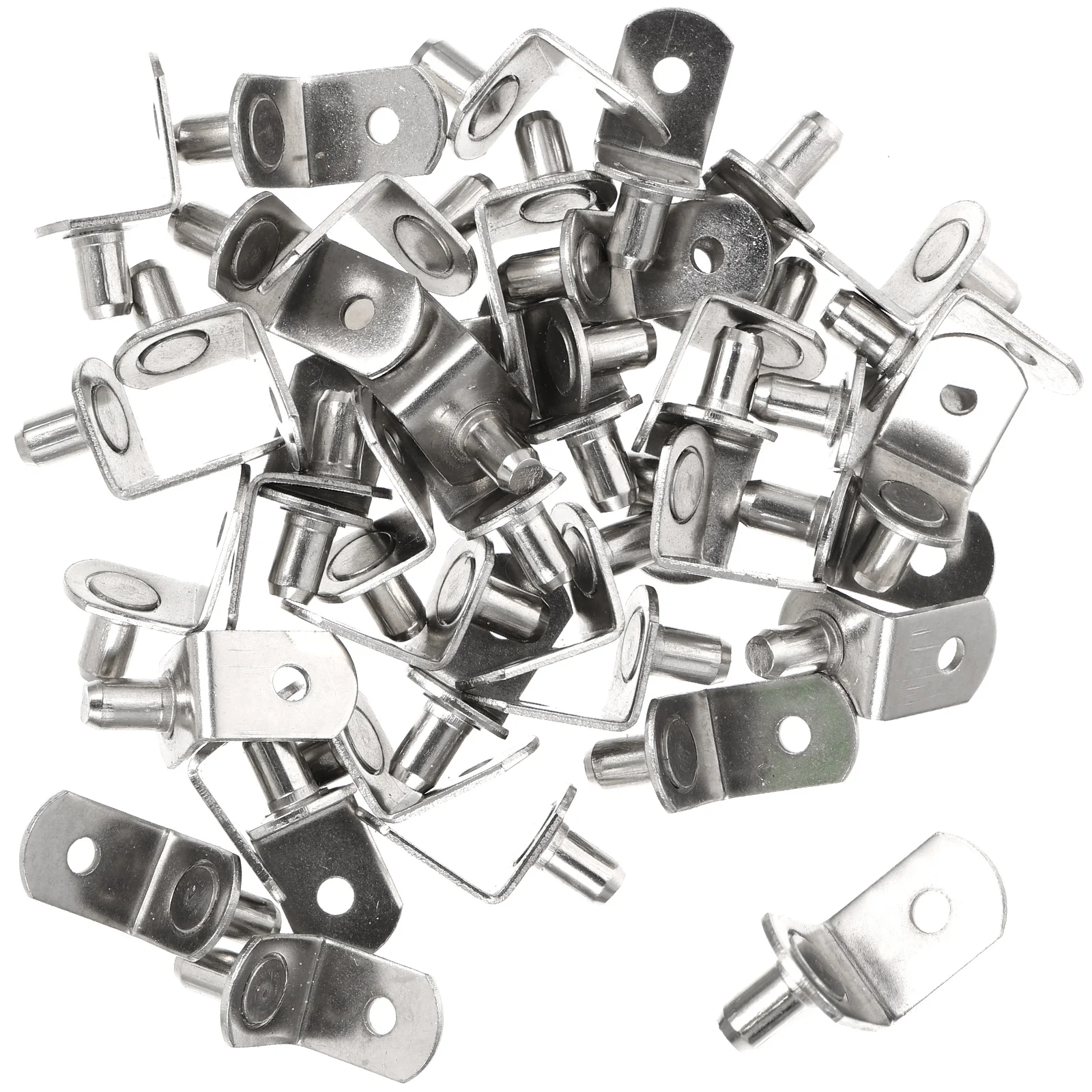 

40 Pcs Shelf Holders Pegs Metal Bookshelf Metal Shelf Pegs Shelf Clips Metal Cabinets Shelves Cupboard Cabinet Shelf Clips