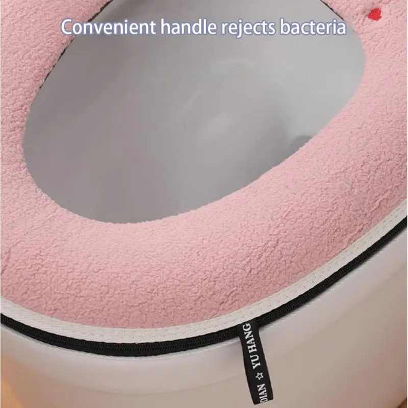 Универсальный чехол на сиденье унитаза зимний теплый мягкий коврик для моющийся